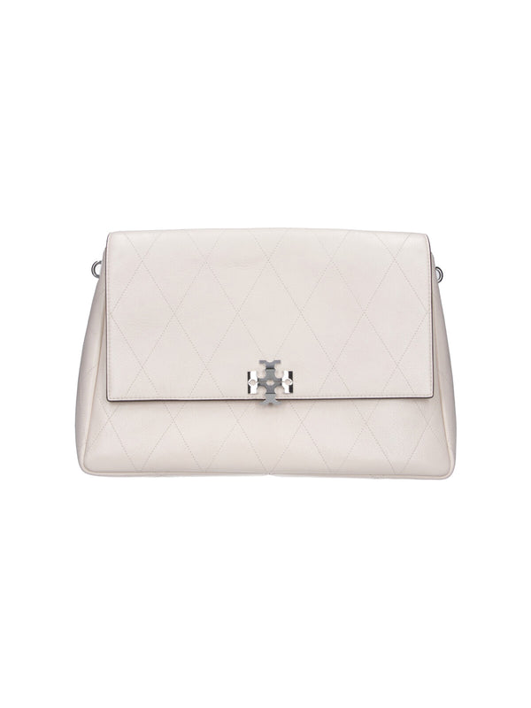 Tory Burch 100% Cow Leather shoulder bag in cream
