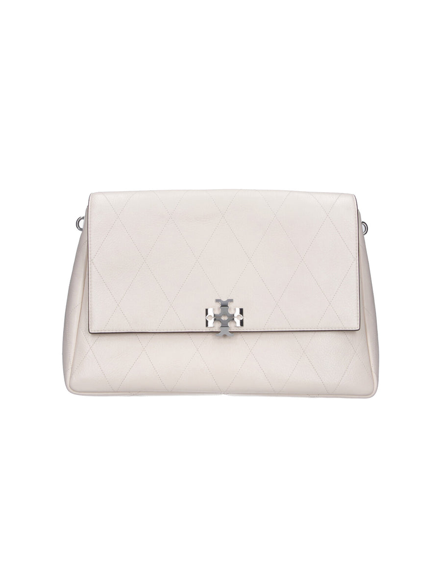 Tory Burch 100% Cow Leather shoulder bag in cream