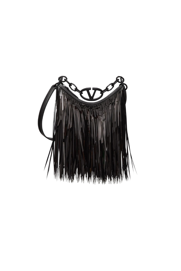 Valentino Garavani 100% Lambskin shoulder bag in black