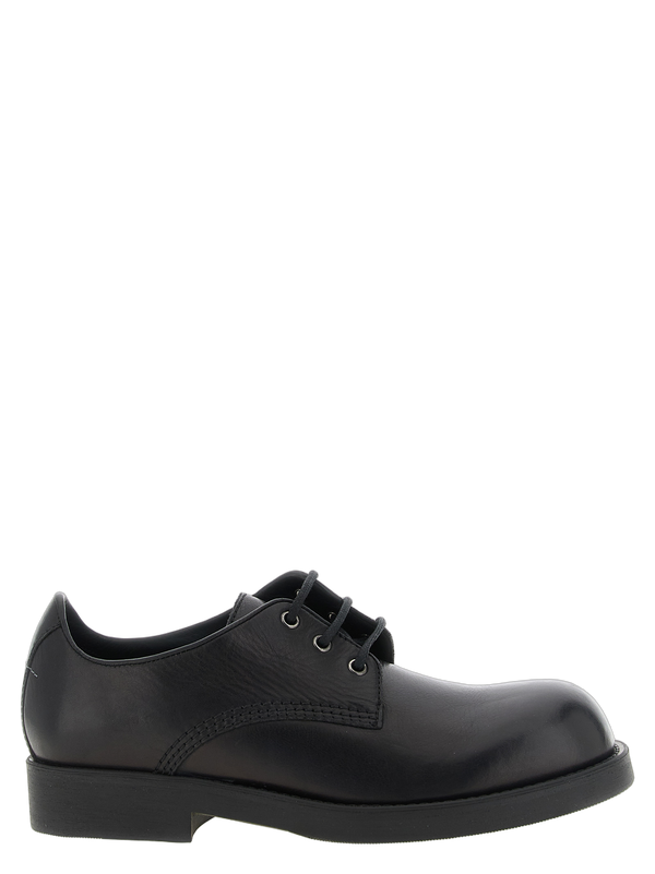 MM6 Maison Margiela Cowhide upper flat in black