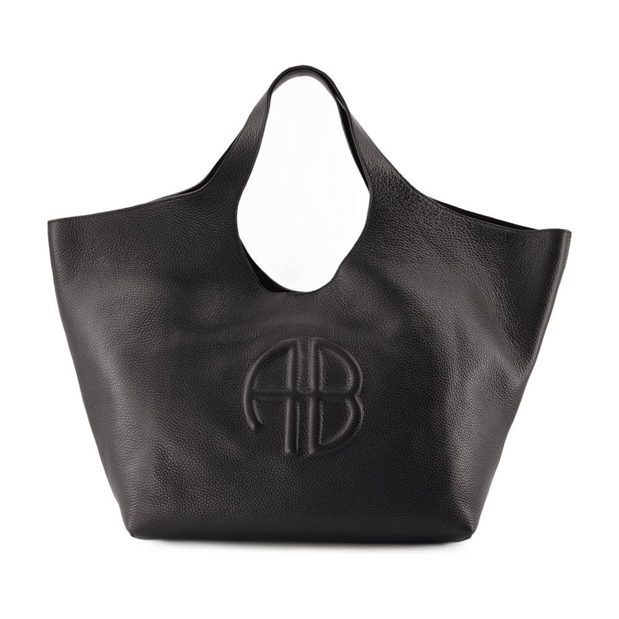 Lili Shopper Bag - Anine Bing Leather Black Cowhide / Totes-shopping-bags
