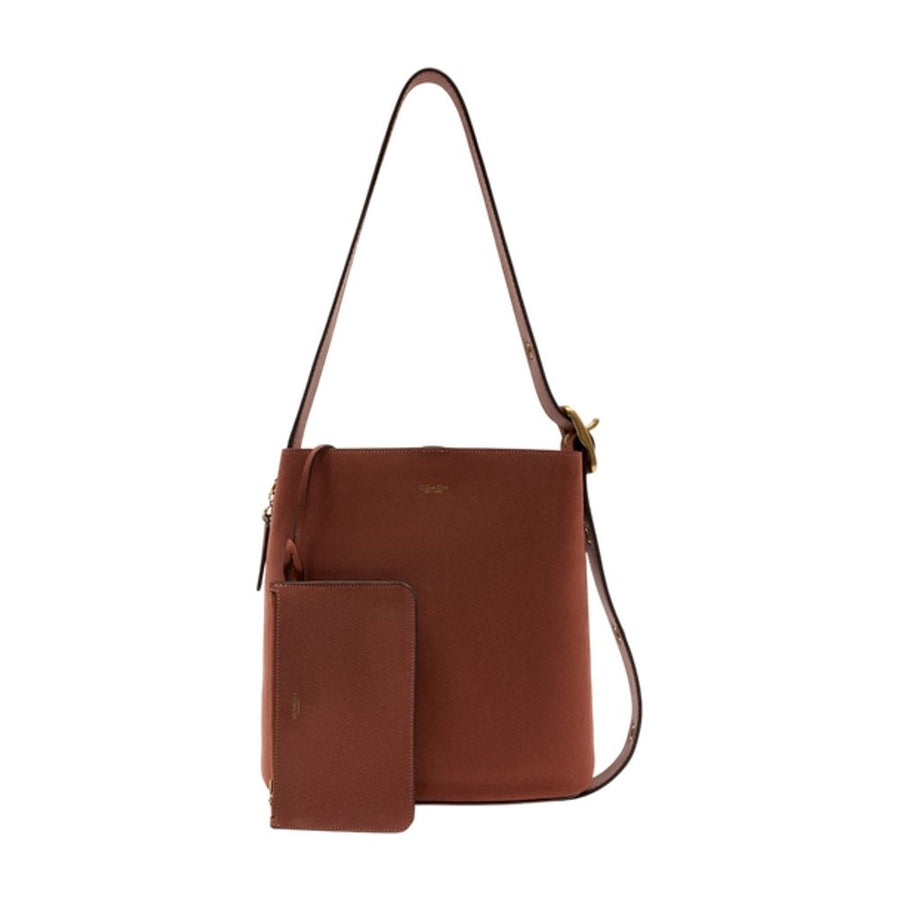 Coach cowhide shoulder bag in brown