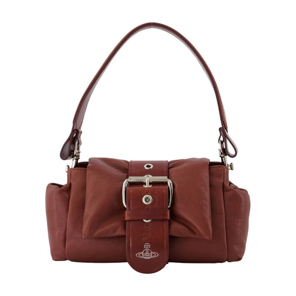 Vivienne Westwood Calfskin shoulder bag in brown