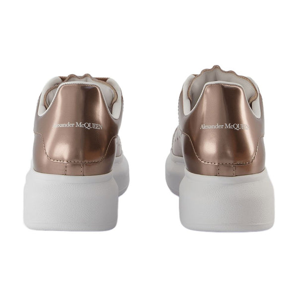 Alexander McQueen Calfskin sneaker in rose gold