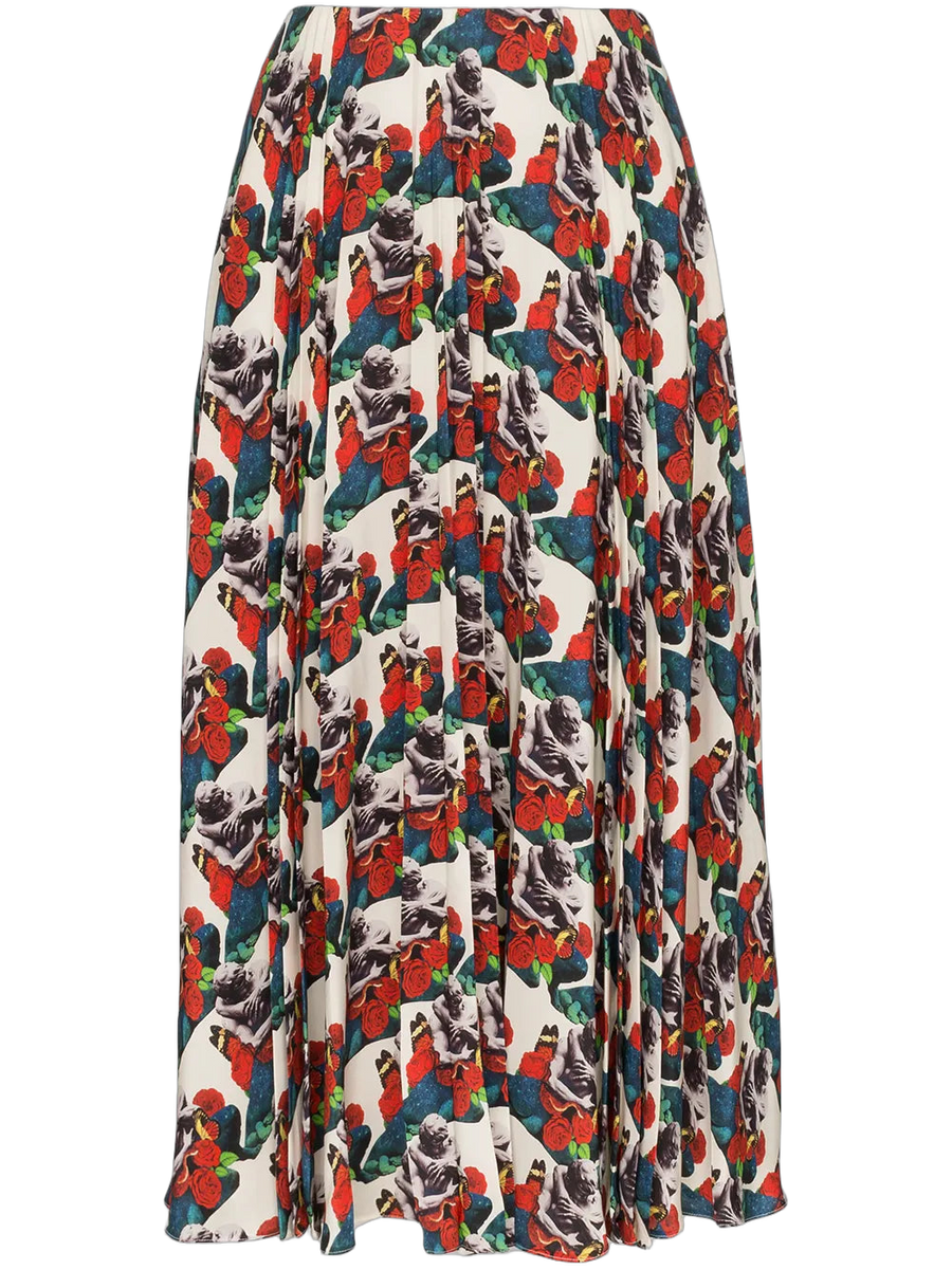 Valentino Silk skirt in multicolor