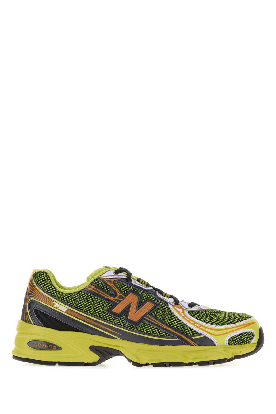 Multicolor Rubber And Mesh 740 Sneakers Fieldgreen