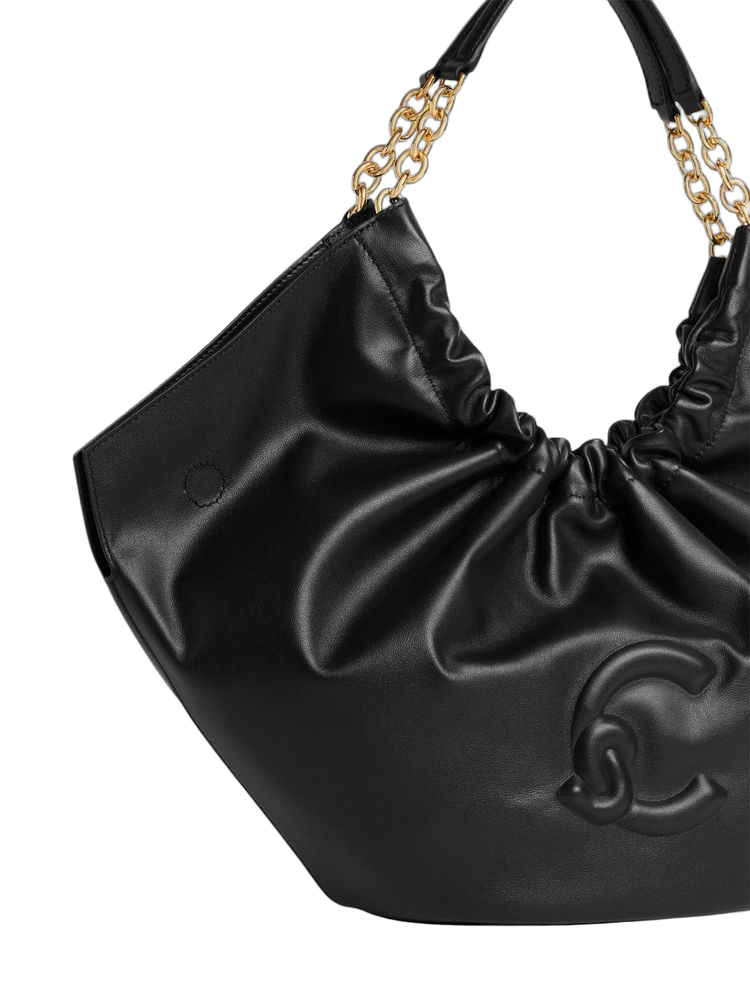 Coccinelle 100% Bovine Leather shoulder bag in black
