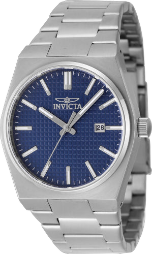 Invicta Stainless steel case watch in blue