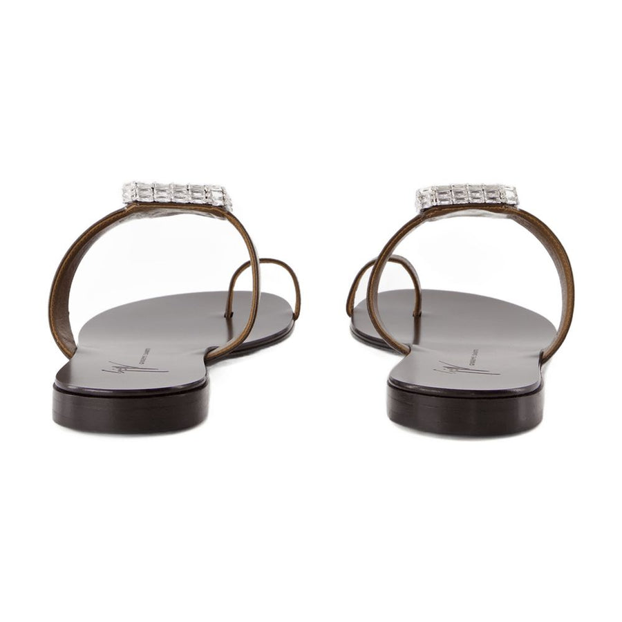 Giuseppe Zanotti calfskin sandal in brown