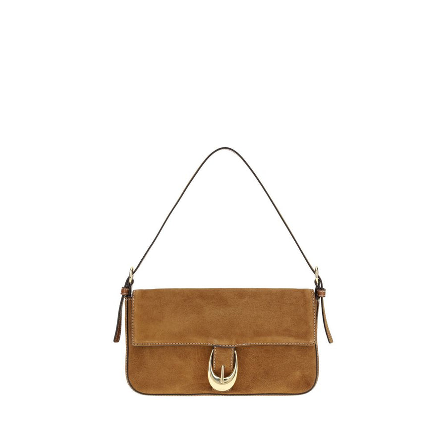 Staud 100% Calf Leather Bos Taurus shoulder bag in brown