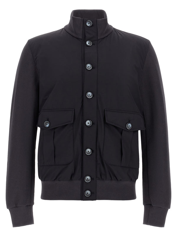 Blue Cotton Jacket Clothing