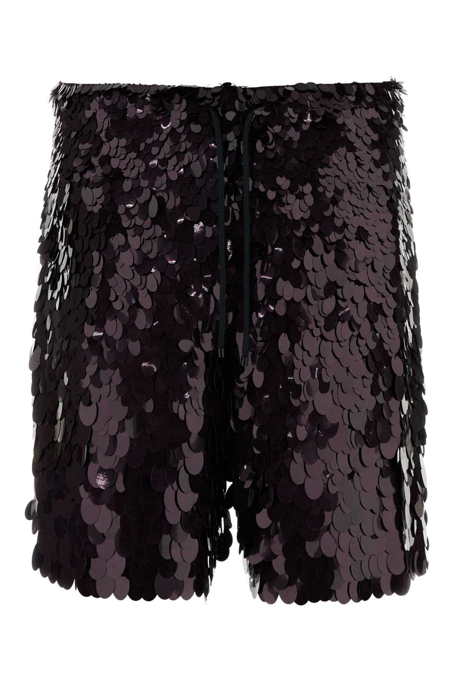 Dries Van Noten 100% Viscose bermuda shorts in burgundy