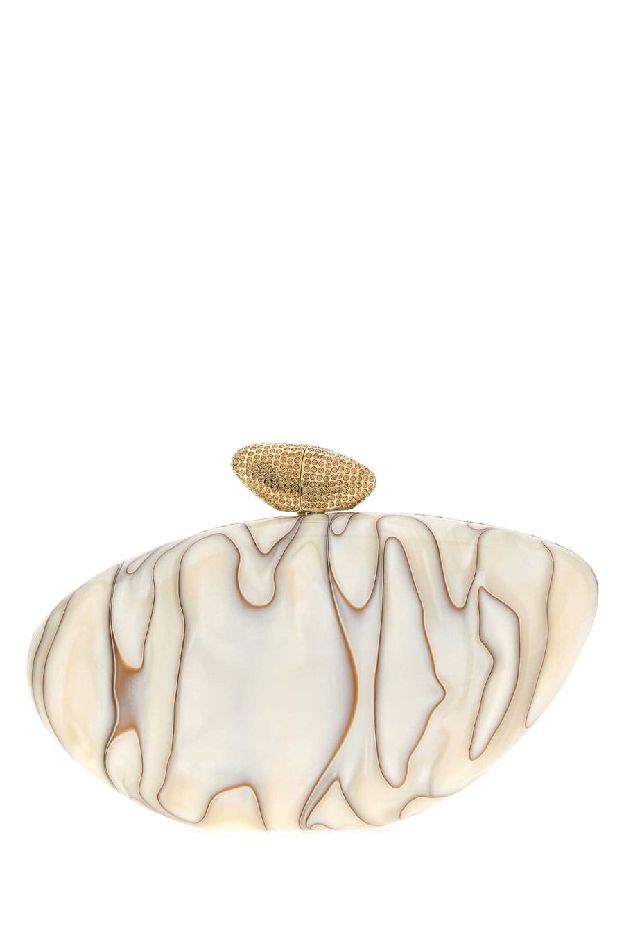 Benedetta Bruzziches Exterior: 100% PVC clutch in beige