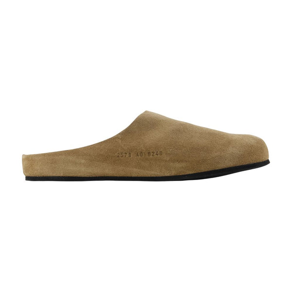 Common Projects Calfskin suede slipper in beige