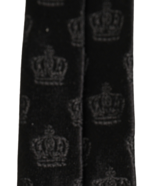 Dolce & Gabbana 100% Silk (face); 60% Silk necktie in black