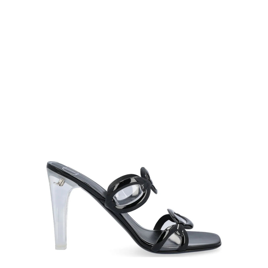 Valentino Garavani Calf leather sandal in black