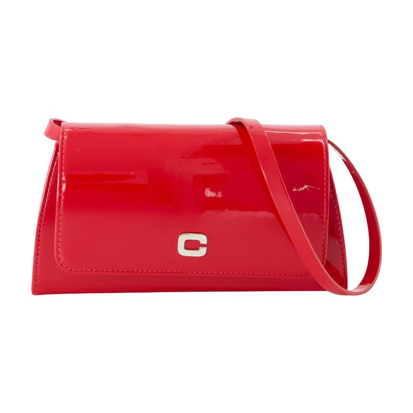 Carel calfskin crossbody bag in red
