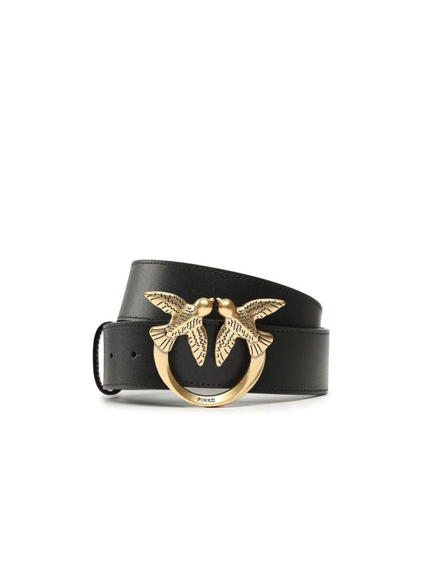 Pinko 100% Lamb Leather belt in black