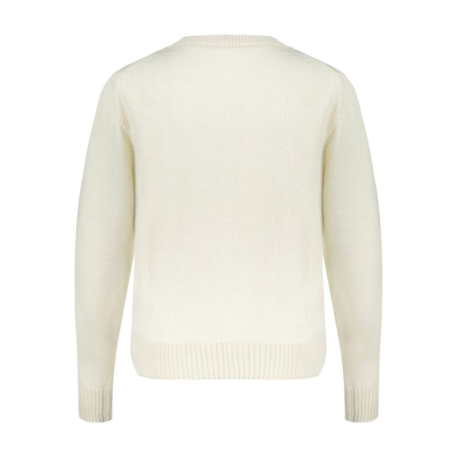 Ganni Wool sweatshirt in cream