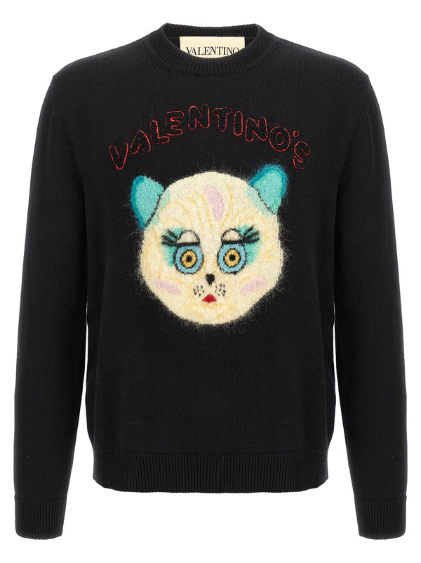 Valentino Garavani 65% cotton sweater in black