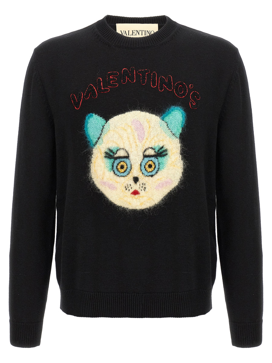 Valentino Garavani 65% cotton sweater in black
