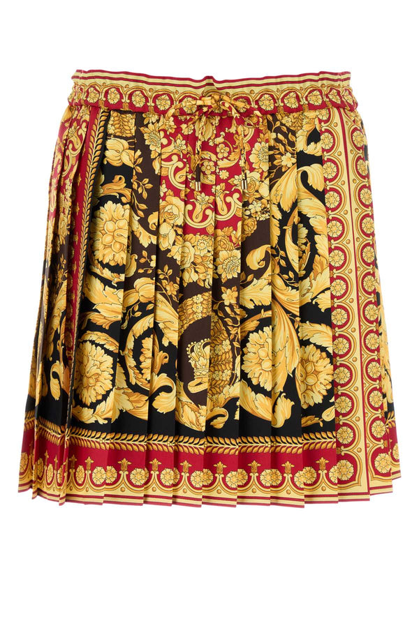 Versace 100% Silk (outer fabric and trim) skirt in multicolor