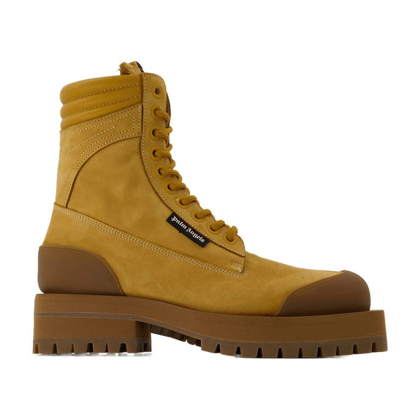 Palm Angels leather boot in beige