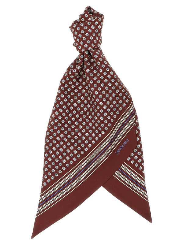 Bordeaux Silk Foulard Accessory