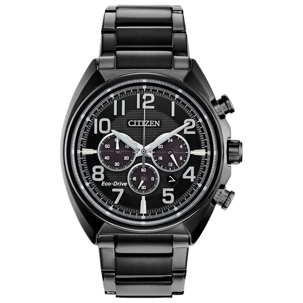 Citizen Stainless steel case and bracelet watch in black