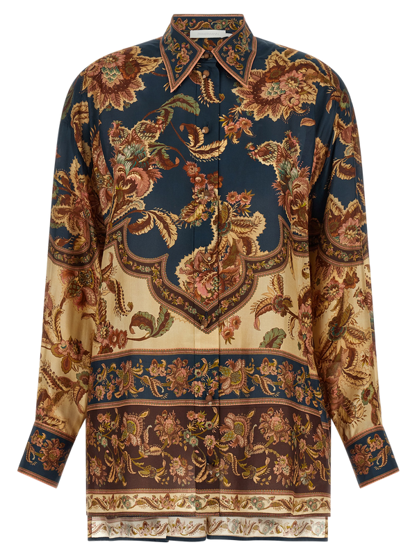 Zimmermann 100% silk blouse in multicolor