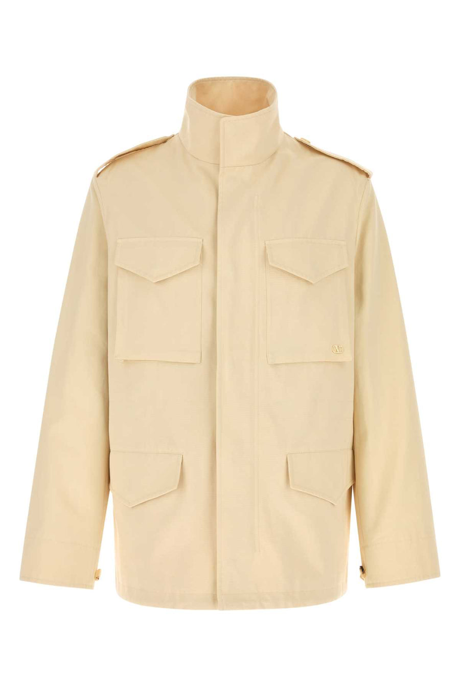 Valentino Garavani Vlogo Cotton 100% coat in beige