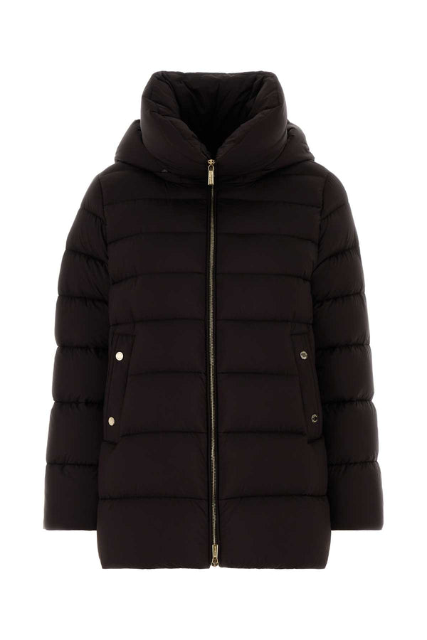 Dark Brown Nylon Blend Natalia Down Jacket Cioccalato Piumini