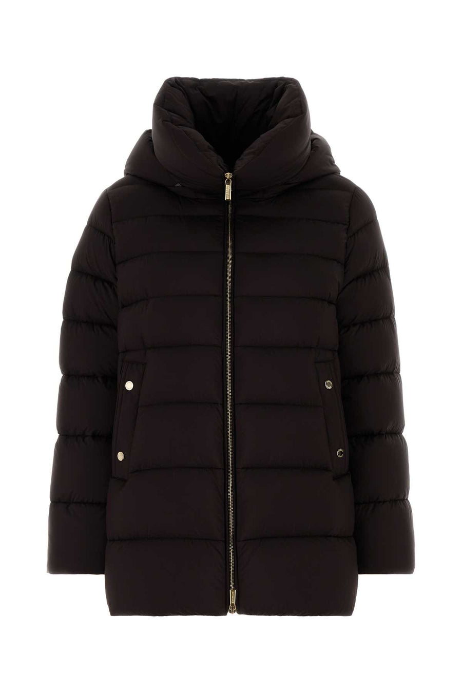 Dark Brown Nylon Blend Natalia Down Jacket Cioccalato Piumini