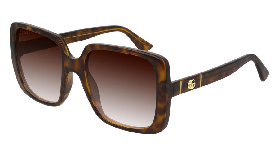 Gucci GG0632S Injected acetate sunglasses in havana