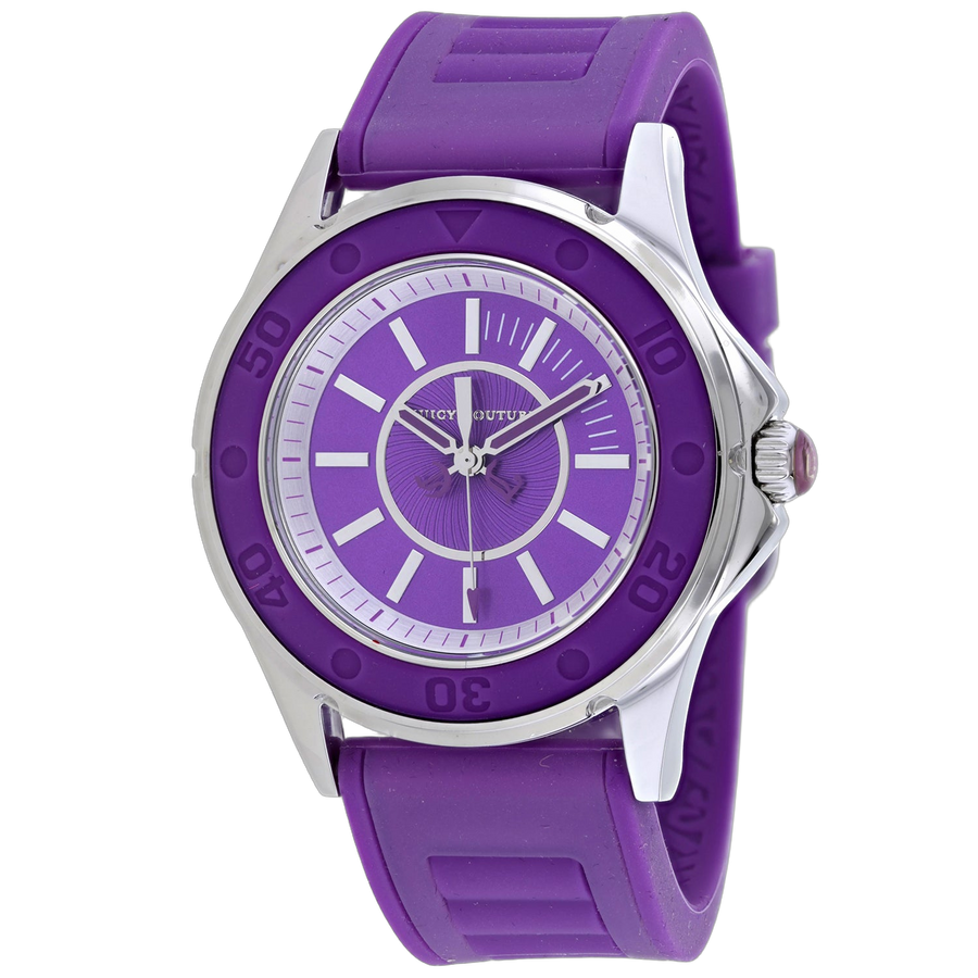 Juicy Couture Stainless steel case watch in purple