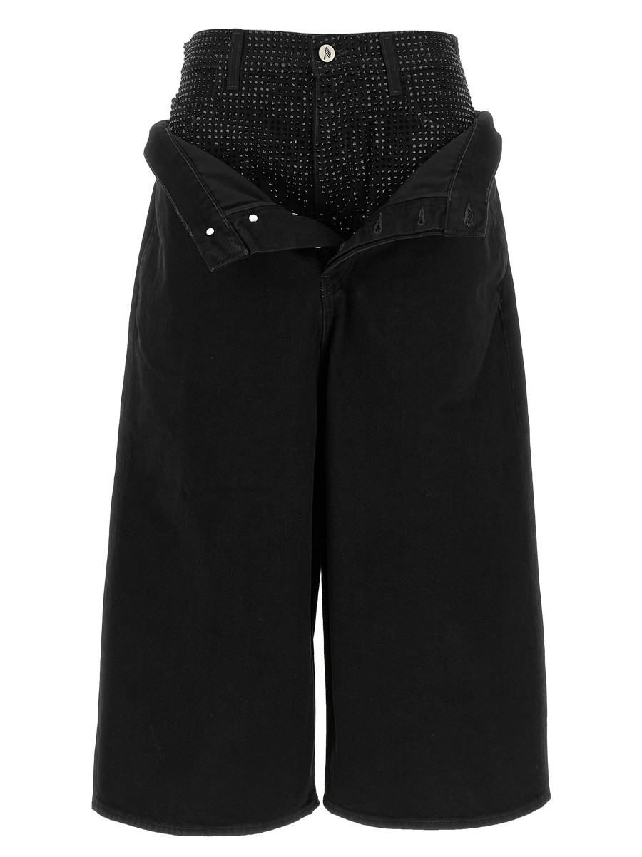 Black Cotton Cropped Jeans Clothing