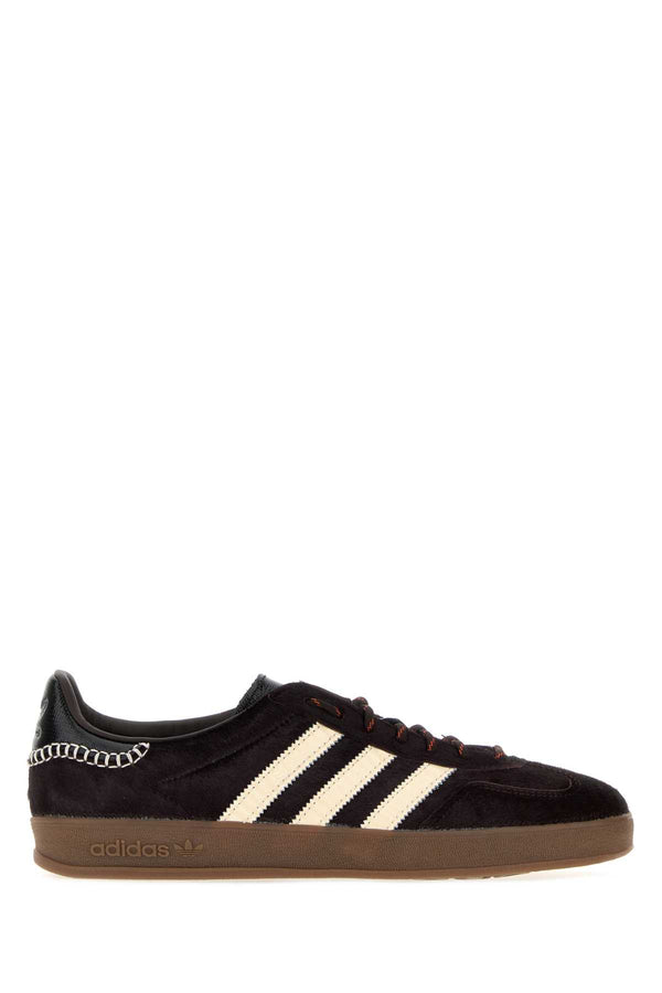 Chocolate Calf Hair Adidas X Wales Bonner Gazzelle Sneakers Aurora Coffee/wonder White/core Black