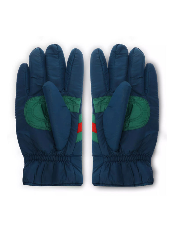 Gucci 100% Polyamide gloves in navy