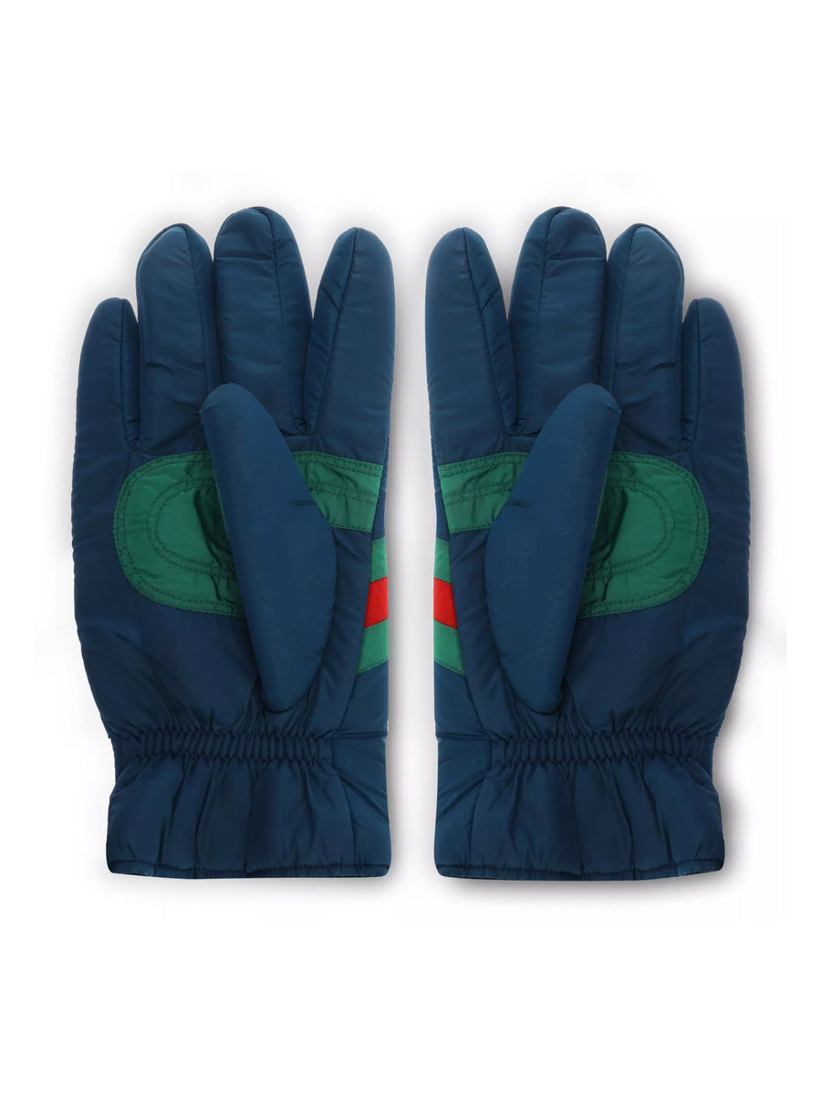 Gucci 100% Polyamide gloves in navy