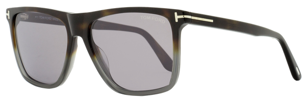 Tom Ford Fletcher Sunglasses Tf832 55c Havana-Gray 57mm Ft0832 Havana/gray Plastic (acetate)