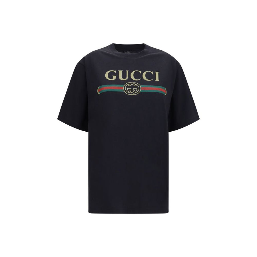 Gucci 80% Cotton 20% Silk t-shirt in black