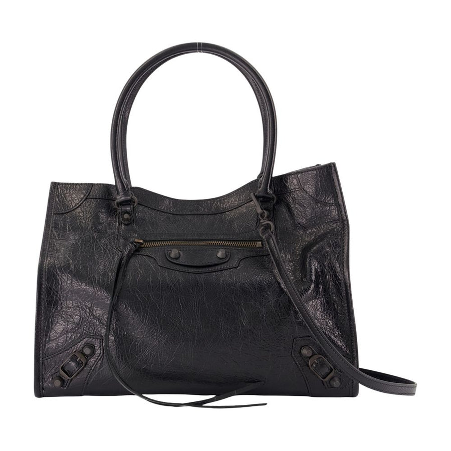 Balenciaga Lambskin shoulder bag in black