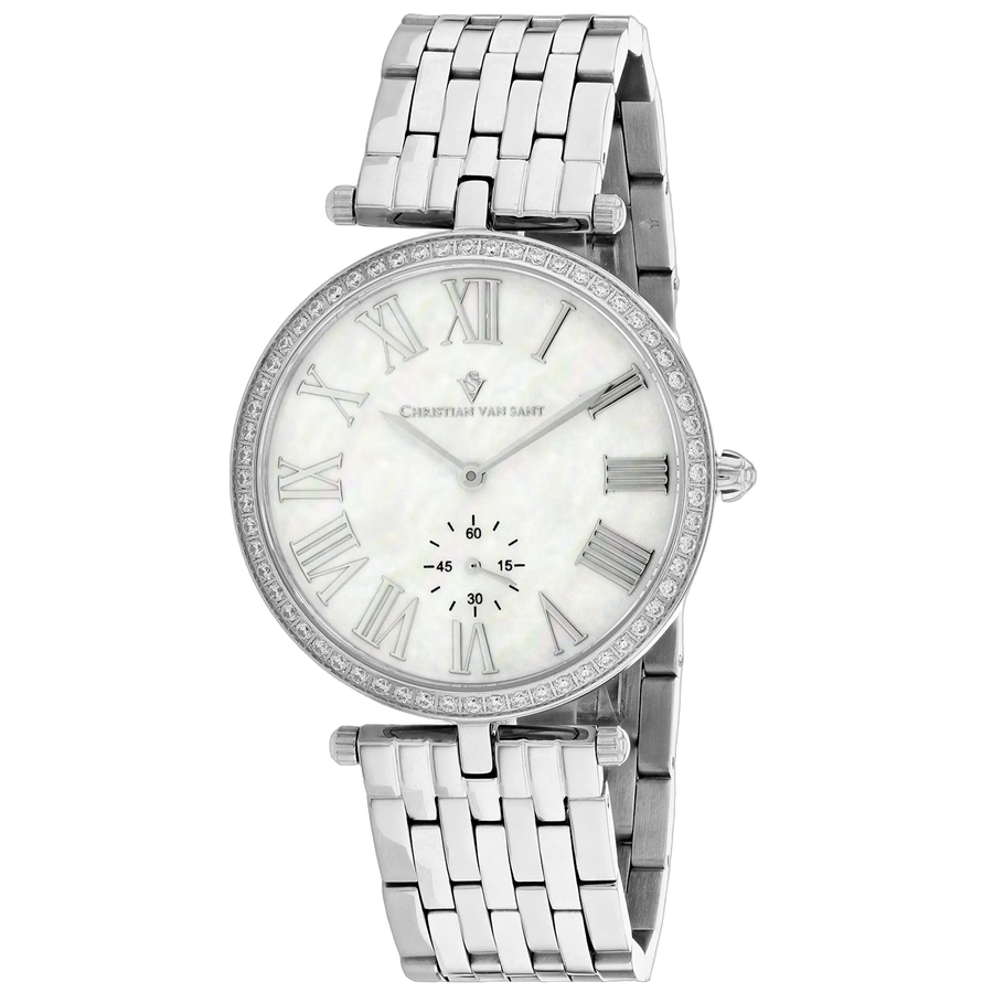 Christian Van Sant Stainless steel case watch in silver