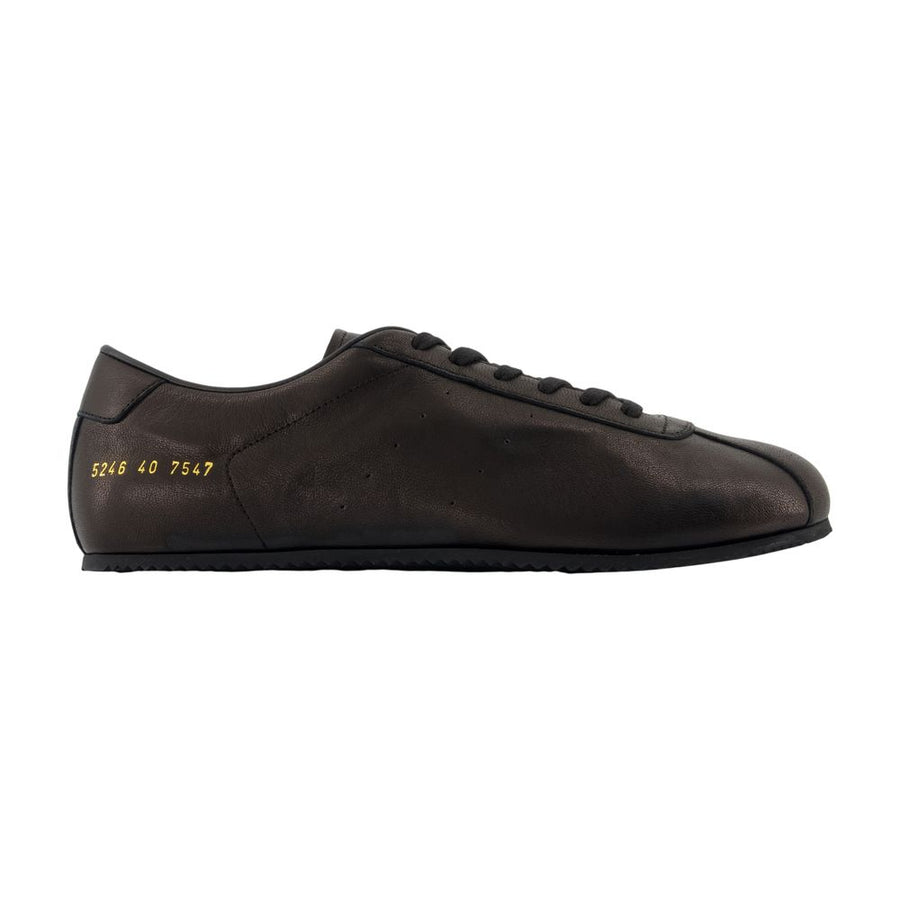 Common Projects calfskin driving shoe in black