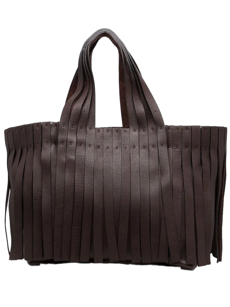 Valentino Leather tote bag in brown