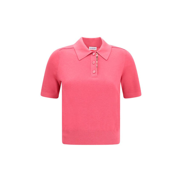 Burberry 100% Merino Wool polo in pink