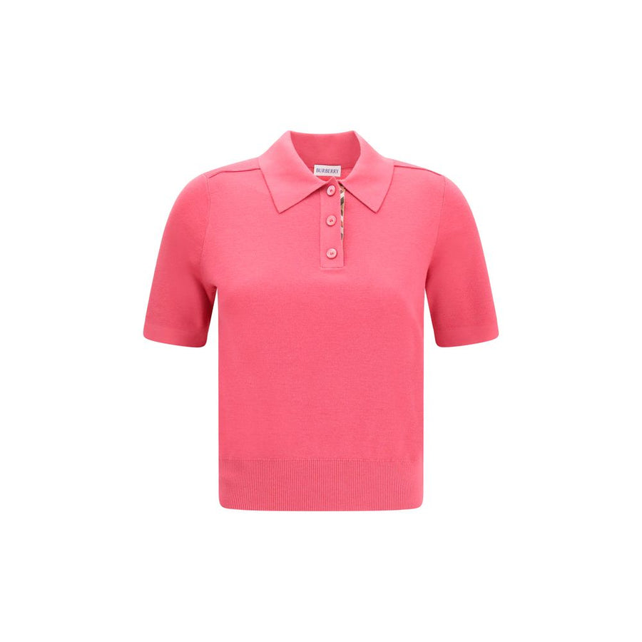 Burberry 100% Merino Wool polo in pink