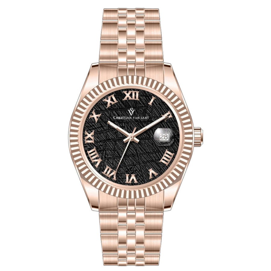 Christian Van Sant Stainless steel case watch in rose gold