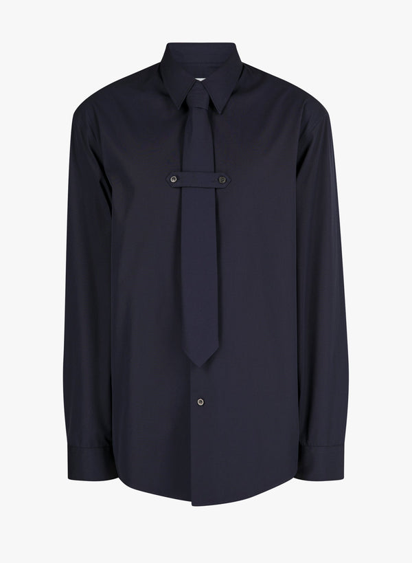 Dries Van Noten Cotton Popeline shirt in navy