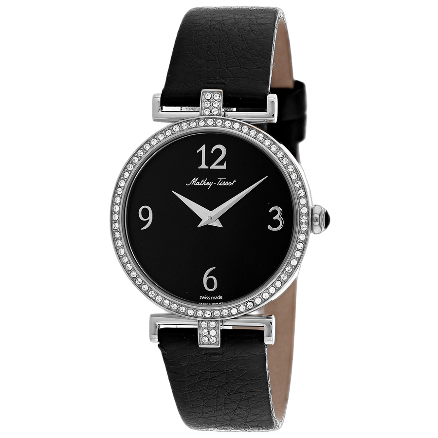 Mathey Tissot Stainless steel case watch in black